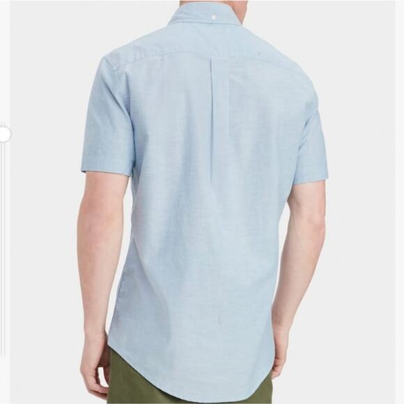 Tommy Hilfiger Custom Fit Baby Blue Button Down Shirt | Men's Large - Picture 7 of 11